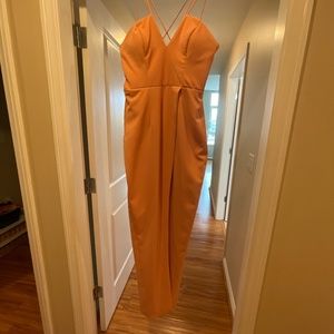 Coral Bariano dress
